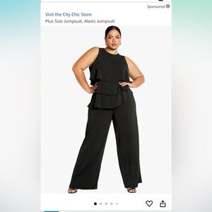 City Chic Black Jumpsuit
